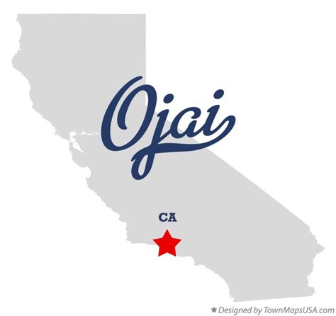 Map of Ojai, CA, California