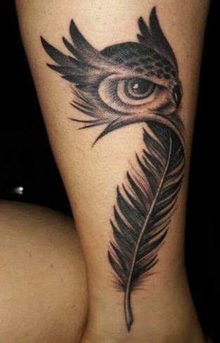 15+ Best Owl Feather Tattoo Ideas and Designs - PetPress