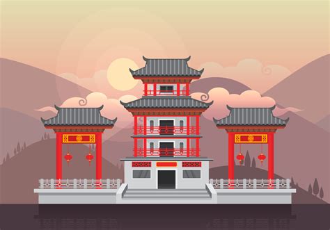 Chinese Architecture Vector Art, Icons, and Graphics for Free Download