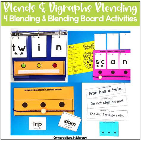 Blends and Digraphs Blending and Segmenting Phonics Activities Blending ...