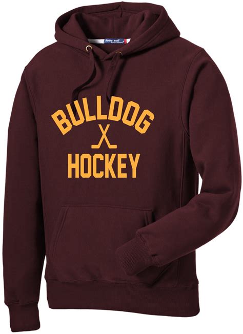 UMD Bulldog Hockey Vintage Style Hoodie - Jersey City Screen Printing ...