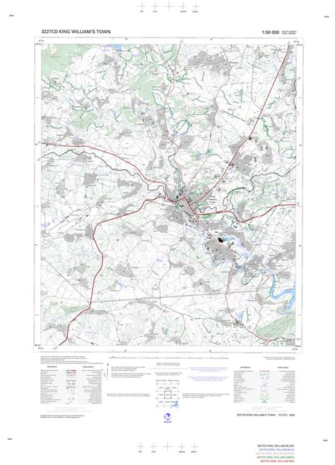 3227CD KING WILLIAM'S TOWN Map by Chief Directorate: National Geo ...