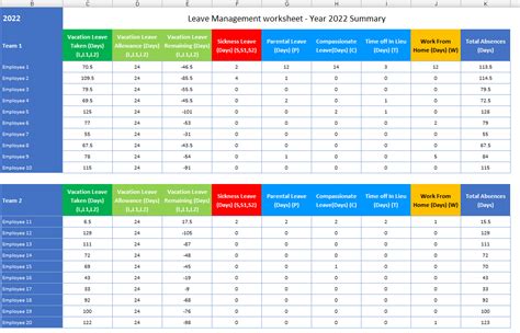 Free Annual Leave Planner Excel Template 2024 - Kate Merrily