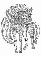 Horse Coloring Pages For Adults  Best Kids sketch template
