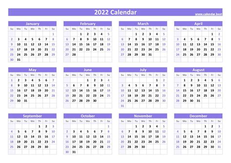 2022 calendar with week numbers