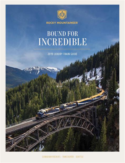 2019 USD Rocky Mountaineer Brochure RM_PB2019_eBrochure_NA_US | Rocky mountaineer train, Train ...