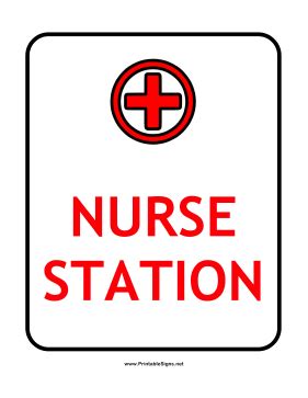 Printable Nurse Station Sign | Nurses station, Nurse quotes, Nurse