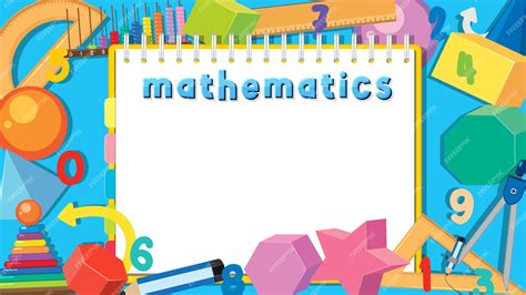 Premium Vector | Mathematics Notebook with Math Tools Background