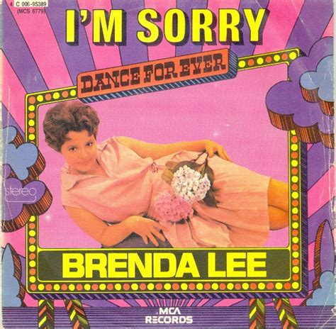 Brenda Lee – I'm Sorry / All Alone Am I (1975, Vinyl) - Discogs