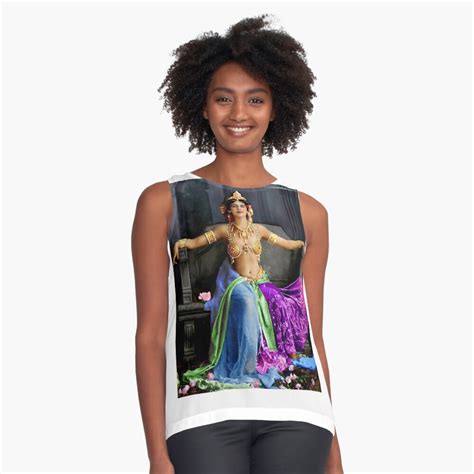 "Mata Hari in her famous dance costume" Sleeveless Top for Sale by lexmil | Redbubble