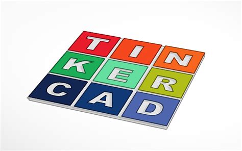 3D design tinkercad logo | Tinkercad