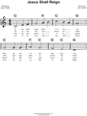 "Jesus Shall Reign" Sheet Music - 37 Arrangements Available Instantly - Musicnotes