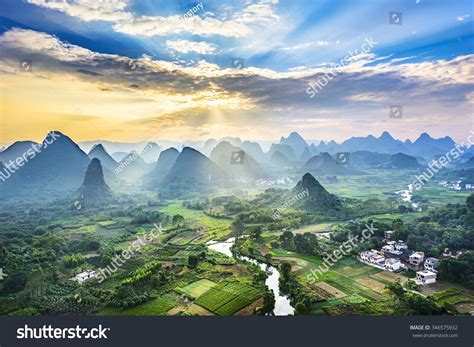 Landscape Guilin Li River Karst Mountains Stock Photo 346575932 - Shutterstock