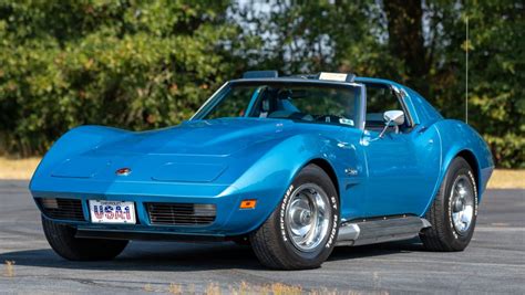 Medium Blue 1974 Chevrolet Corvette