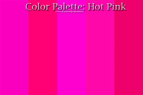 | Color Palette Hot Pink – Fuchsia | – Stunning Expressions