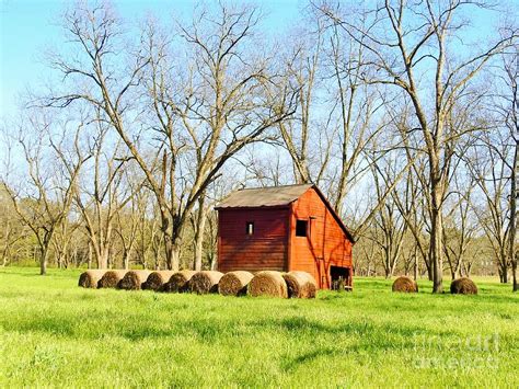 Little Red Barn and the Farm Photograph by Tina M Powell - Fine Art America