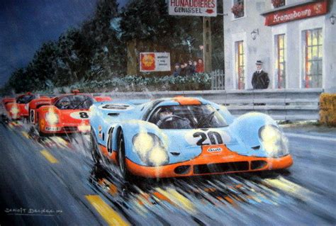 Exclusive Art Print - Moving picture Steve McQueen - Porsche 917 KH Film Le Mans - Artist proof ...