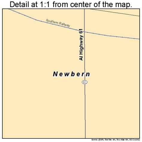 Newbern Alabama Street Map 0153784