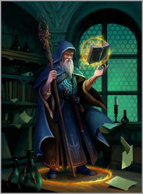 ArtStation - Wizard art concept for board game