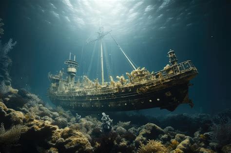 Premium Photo | Ancient shipwrecks and historical relics