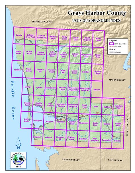 Grays Harbor County Parcel Map | Cities And Towns Map