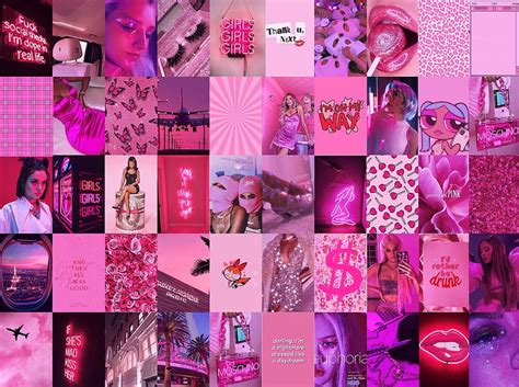 2K free download | Wall Collage Kit Boujee Hot Pink Baddie Aesthetic 2, Barbie Baddie Aesthetic ...