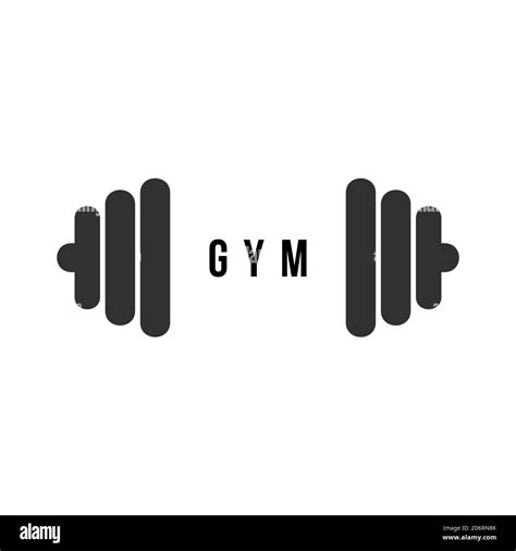 Gym logo design Black and White Stock Photos & Images - Alamy