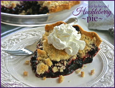 Old-Fashioned Almond Crumb Top Huckleberry Pie - Wildflour's Cottage Kitchen