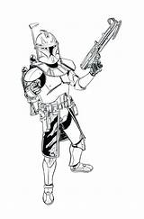 M/phase 2 Clone Trooper Coloring Pages sketch template