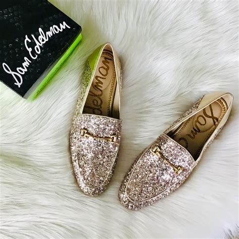 SAM EDELMAN Loraine Glitter Loafers | Sam edelman loafers, Loafers, Flat shoes women