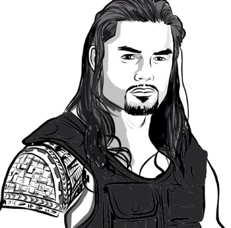 Words Celebrities Wallpapers: Roman Reigns Sketches 2015