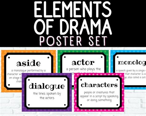 Elements of Drama Posters - Etsy