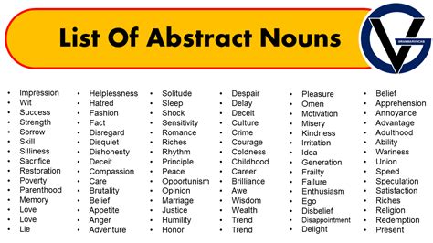 Abstract Nouns: Definition, Types, And Useful Examples •, 48% OFF