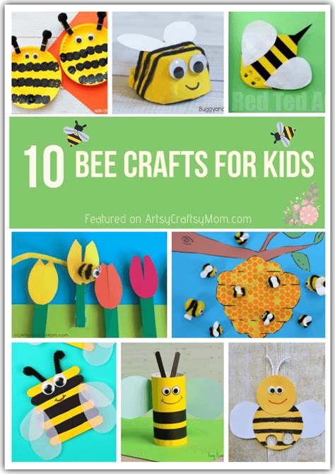 10 Bright and Bubbly Bee Crafts for Kids