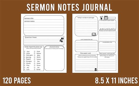 Sermon Notes For Kids: Kids Sermon Journal, Bible Sermon Notes For Kids, Keep Track Of Your ...