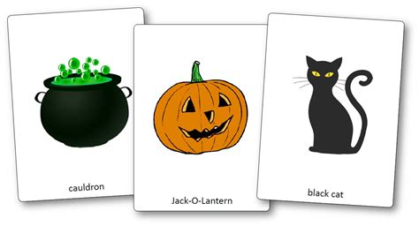 Halloween Flashcards - Free Printable Flashcards to Download - Speak ...