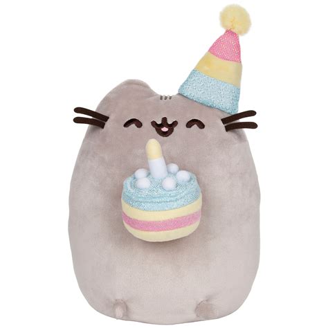 Buy D Pusheen Birthday Cake Plush Stuffed Animal Cat, 9.5" Online at ...