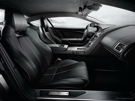 Online crop | HD wallpaper: Aston Martin DB9 New Interior, black car ...