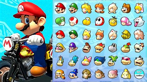 Mario Kart 8 Deluxe All Characters Selection Screen Voices - YouTube