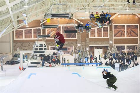 This is the first indoor ski slope in the United States