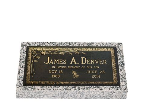 Single Bronze Grave Markers | LoveMarkers.com