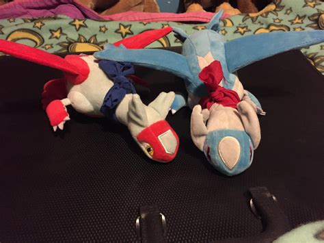 Latias and Latios Pokemon Center plush by SolLunaTwinz on DeviantArt