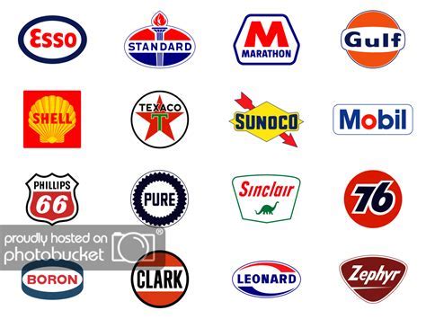 Gas station brands Logos