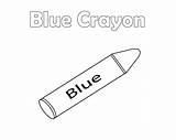 Blue Crayon Coloring Page sketch template