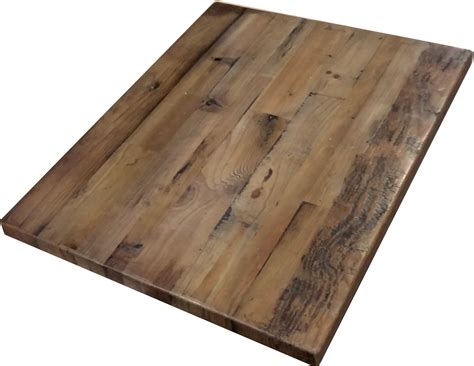 Reclaimed Wood Straight Plank Table Tops - Economy (With images) | Reclaimed wood table top ...