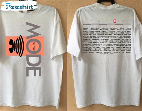 Depeche Mode Tour 1987 1988 Shirt, Trendy Music For The Masses Tour Unisex T-shirt Long Sleeve