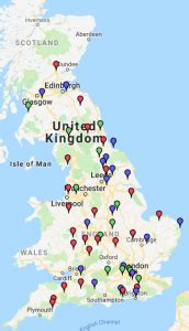 Map of UK Racecourses - Profitable Betfair Trading