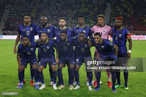 The Cape Verde football team pose for a group photo ahead of the ...