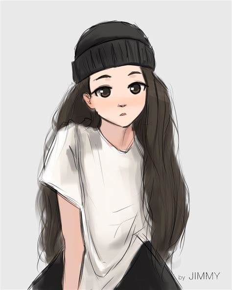 quick beanie sketch : r/AnimeSketch