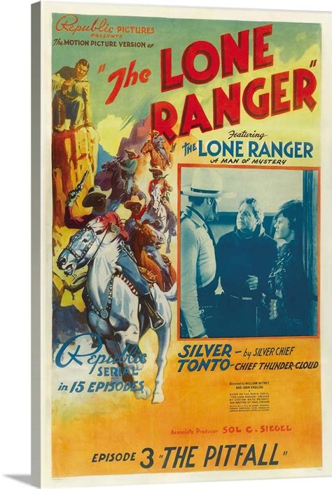 The Lone Ranger - Vintage Movie Poster Wall Art, Canvas Prints, Framed ...